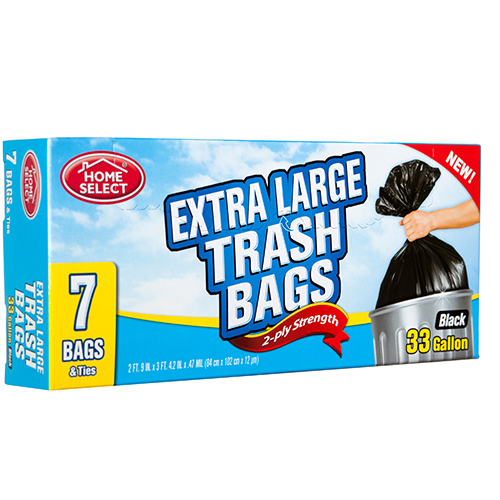 Lawn & Leaf Trash Bags, 2-Ply Strength, 39-Gallon, 5-Ct.